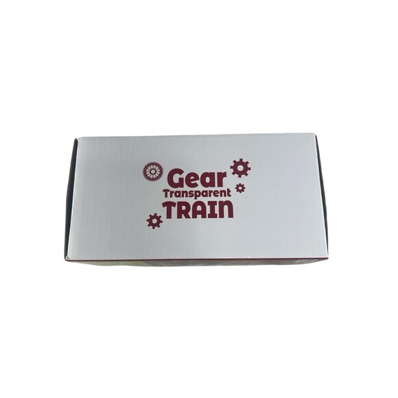 Transparent Electric Gear Action Train Flashing Lights Music 360* Rotate Toy NEW - Picture 7 of 8